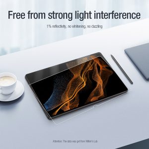 خرید برچسب صفحه نمایش تبلت Samsung Galaxy Tab S8 Ultra مارک نیلکین مدل Pure series AR Film
