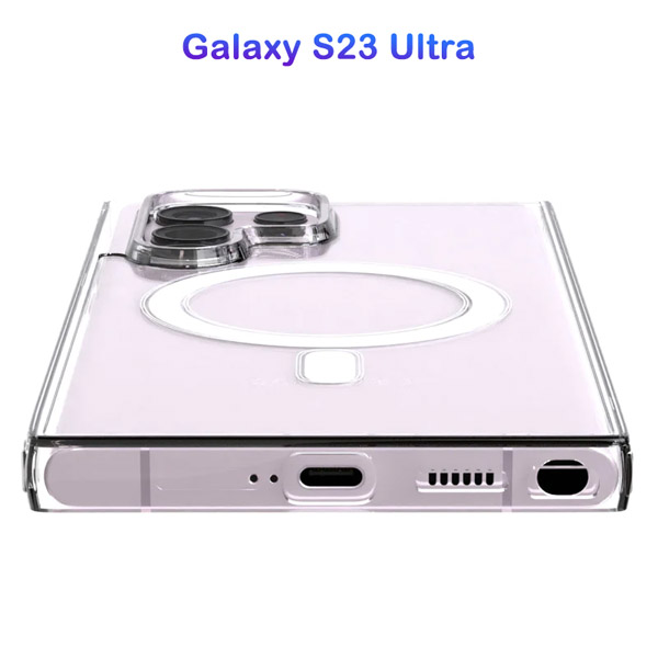 خرید قاب کریستالی شفاف مگنتی Samsung Galaxy S23 Ultra