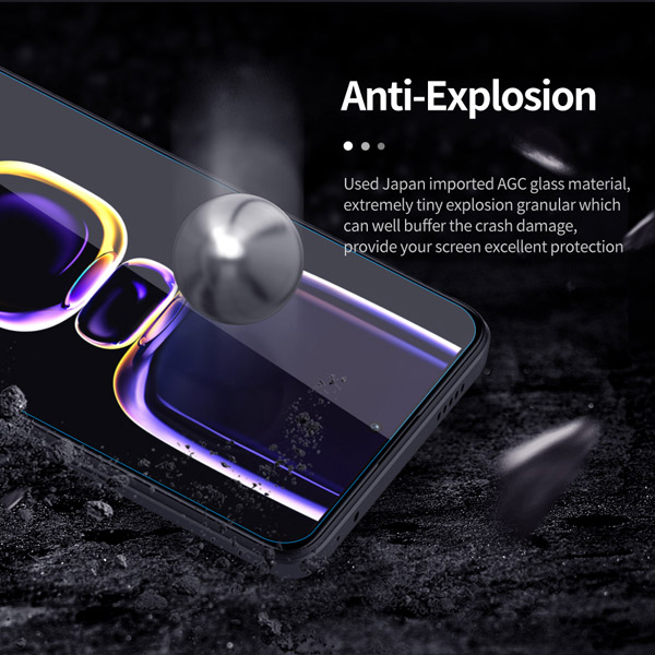 خرید محافظ صفحه نمایش شیشه ای Xiaomi Redmi K60 Pro مارک نیلکین مدل H+Pro Anti-Explosion