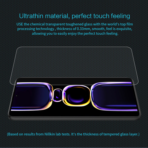 خرید محافظ صفحه نمایش شیشه ای Xiaomi Redmi K60E مارک نیلکین مدل H Anti-Explosion