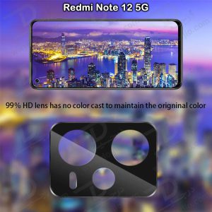 خرید محافظ لنز 9H شیشه ای Xiaomi Redmi Note 12 5G مدل 3D