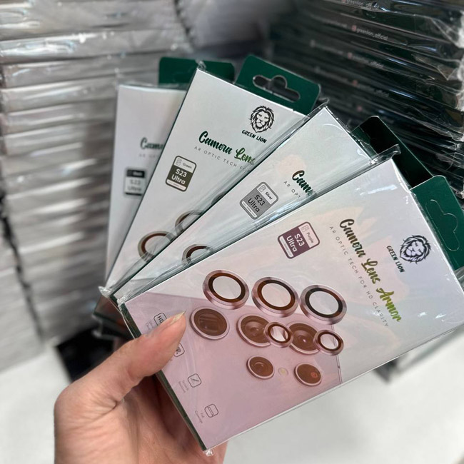 خرید محافظ لنز رینگی گرین لاین Samsung Galaxy S23 Ultra مارک Green Lion