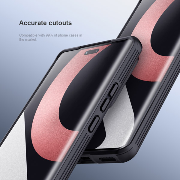 خرید نانو برچسب منحنی Xiaomi Civi 2 مارک نیلکین مدل Impact Resistant Curved Film - پک 2 عددی