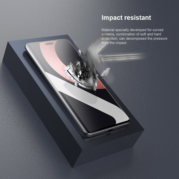 خرید نانو برچسب منحنی Xiaomi Civi 2 مارک نیلکین مدل Impact Resistant Curved Film - پک 2 عددی