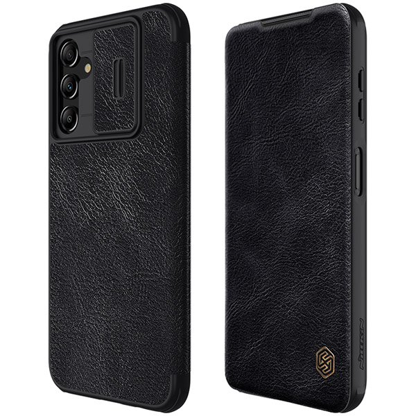 خرید کیف چرمی محافظ دوربین دار Samsung Galaxy A14 4G مارک نیلکین مدل Qin Pro Leather Case