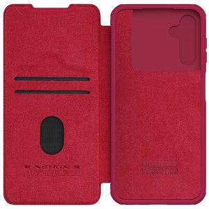 خرید کیف چرمی محافظ دوربین دار Samsung Galaxy A14 4G مارک نیلکین مدل Qin Pro Leather Case