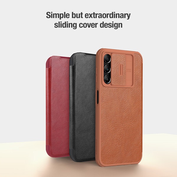 خرید کیف چرمی محافظ دوربین دار Samsung Galaxy A24 5G مارک نیلکین مدل Qin Pro Leather Case خرید کیف چرمی محافظ دوربین دار Samsung Galaxy A24 5G مارک نیلکین مدل Qin Pro Leather Case