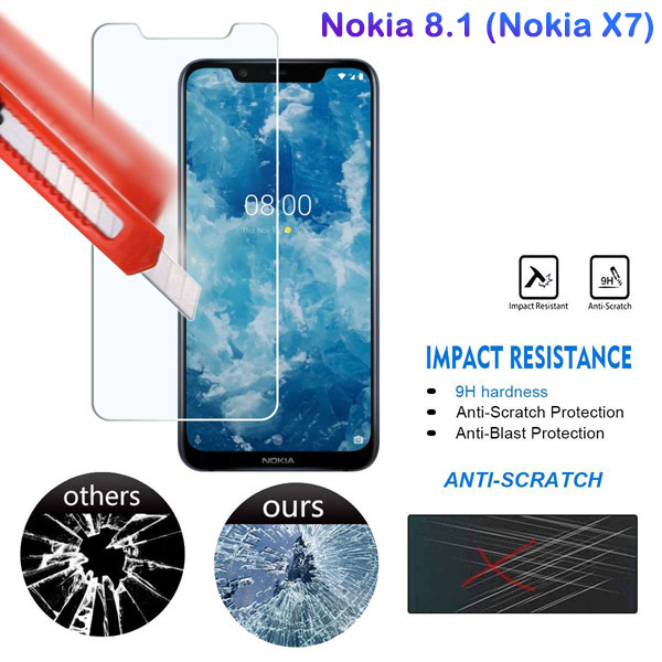 خرید گلس شفاف بدون حاشیه Nokia X7