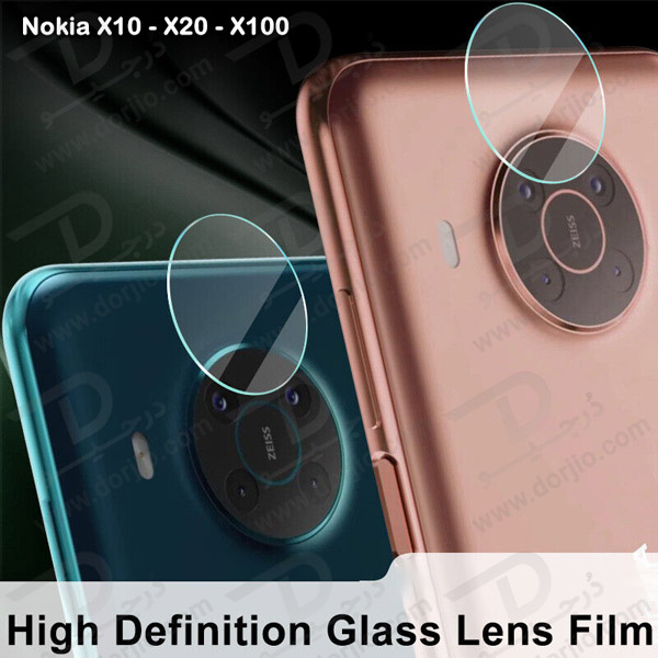 خرید گلس لنز شیشه‌ ای دوربین Nokia X10