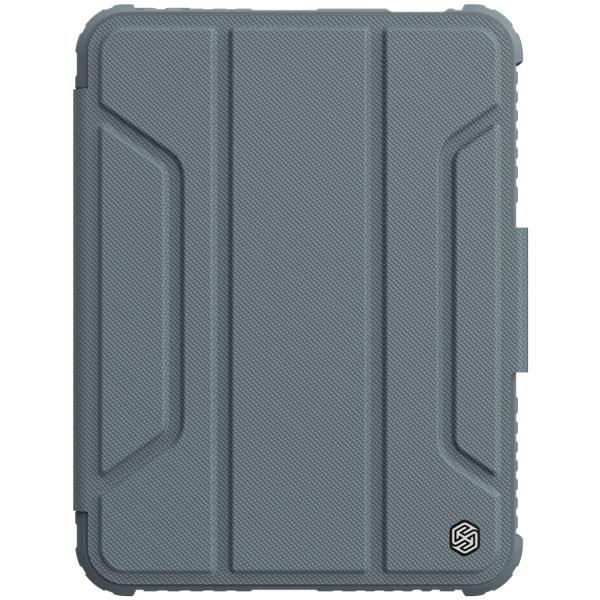 خرید فلیپ کاور چرمی پشت شفاف ایربگ دار iPad Mini 6 مارک نیلکین مدل Bumper Pro