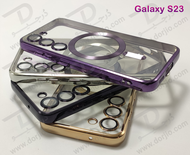 خرید قاب کریستالی مگنتی فریم رنگی Samsung Galaxy S23