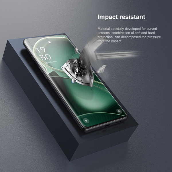خرید نانو برچسب منحنی Oppo Find X6 مارک نیلکین مدل Impact Resistant Curved Film - پک 2 عددی