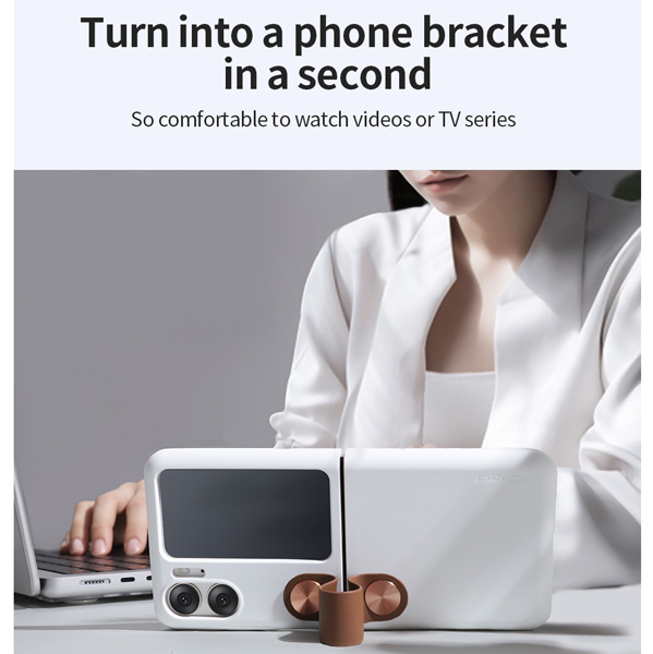 خرید گارد سیلیکونی بند دار OPPO Find N2 Flip مارک نیلکین مدل Flex Flip