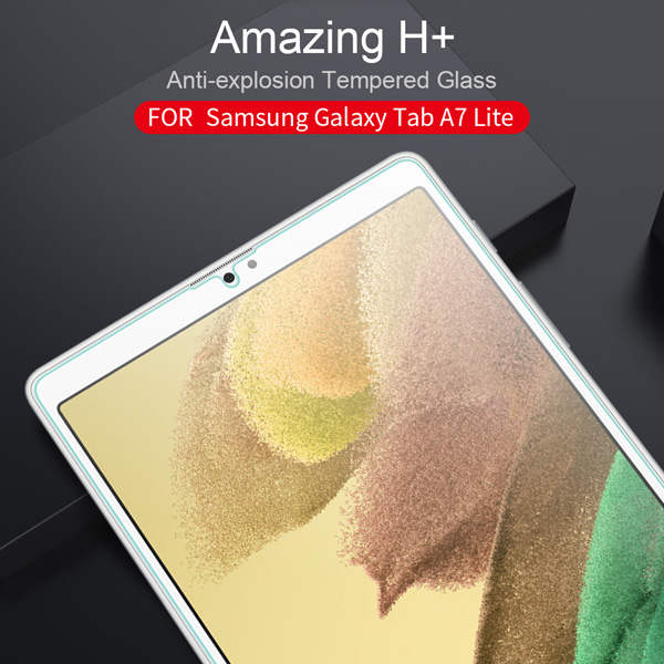 خرید گلس شیشه ای نیلکین تبلت Samsung Galaxy Tab A7 Lite مدل H+ Anti-explosion