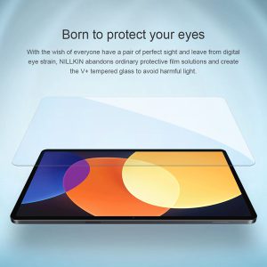 خرید گلس شیشه ای نیلکین تبلت Xiaomi Pad 5 Pro 12.4 مدل V+ Anti Blue Light