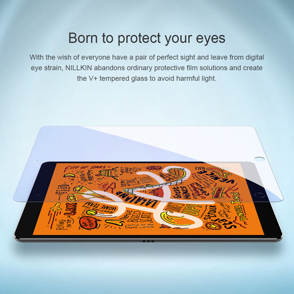 خرید گلس شیشه ای نیلکین تبلت iPad Mini 4 مدل V+ Anti Blue Light