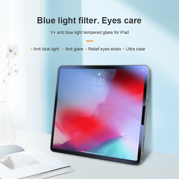 خرید گلس شیشه ای نیلکین تبلت iPad Pro 11 2021 مدل V+ Anti Blue Light