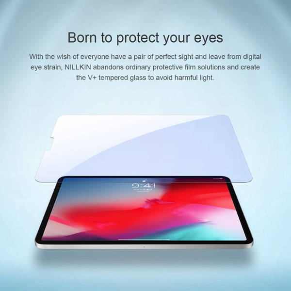 خرید گلس شیشه ای نیلکین تبلت iPad Pro 11 2021 مدل V+ Anti Blue Light