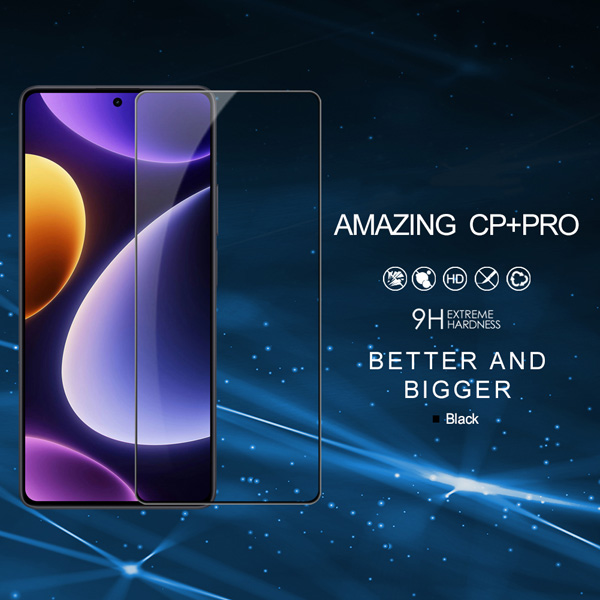 خرید گلس شیشه ای نیلکین Xiaomi Poco F5 مدل CP+PRO Tempered Glass