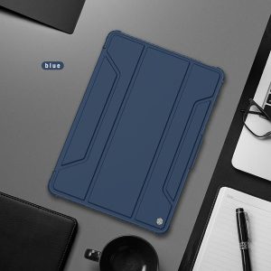 خرید فلیپ کاور چرمی پشت شفاف ایربگ دار Xiaomi Pad 5 Pro 12.4 مارک نیلکین مدل Bumper Pro