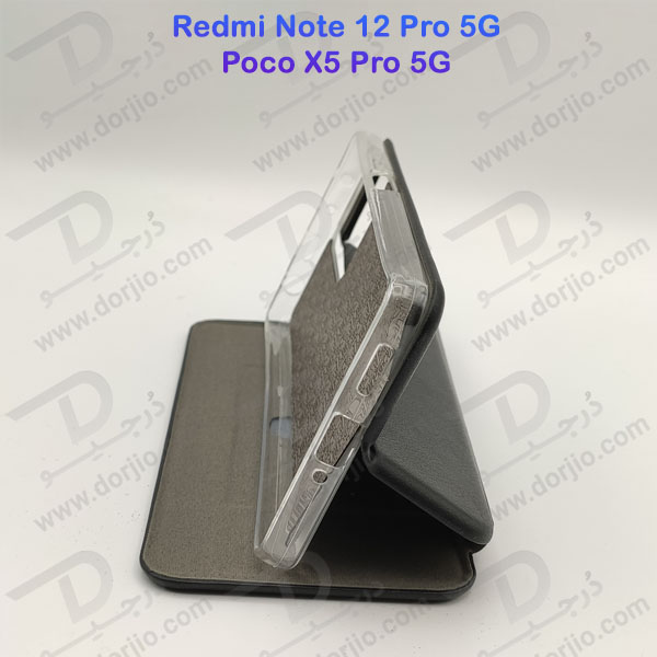 خرید فلیپ کاور چرمی گوشی Xiaomi Redmi Note 12 Pro 5G