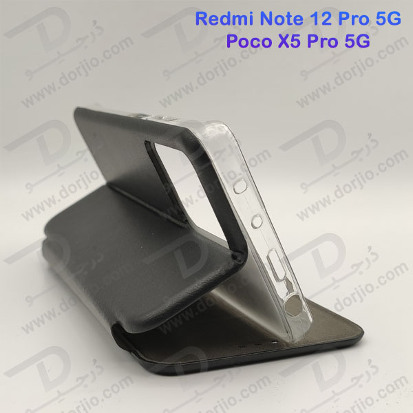 خرید فلیپ کاور چرمی گوشی Xiaomi Redmi Note 12 Pro 5G
