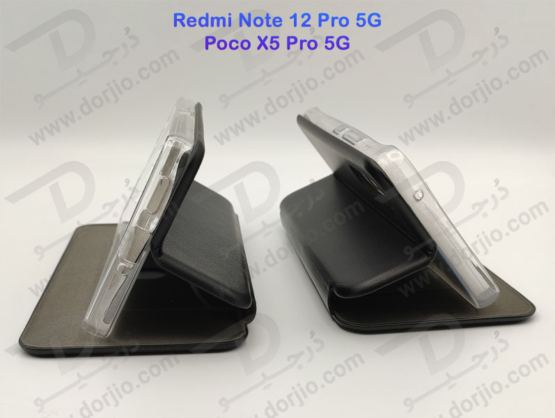 خرید فلیپ کاور چرمی گوشی Xiaomi Redmi Note 12 Pro 5G