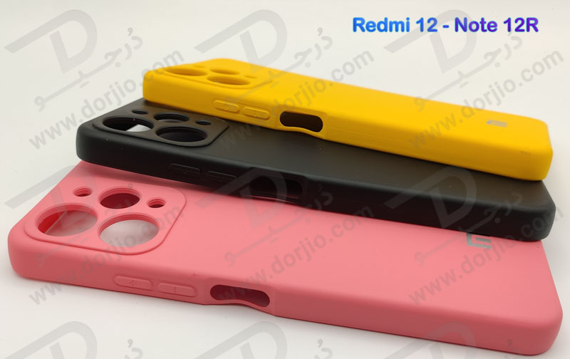 خرید قاب سیلیکونی با محافظ دوربین Xiaomi Redmi Note 12R