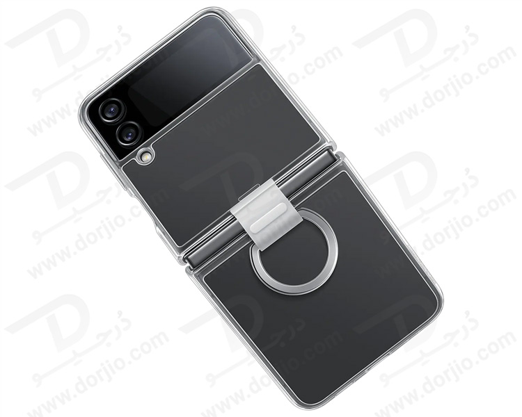 خرید قاب شفاف رینگ دار Samsung Galaxy Z Flip 4 مدل Clear Cover With Ring