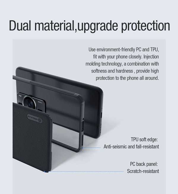 خرید قاب ضد ضربه مگنتی نیلکین Huawei P60 مدل Super Frosted Shield Pro Magnetic