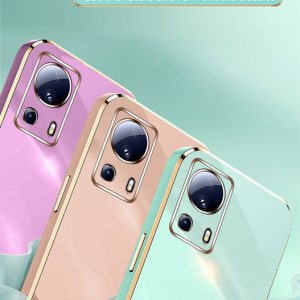 خرید قاب ژله ای فریم طلایی Xiaomi 13 Lite مدل My Case