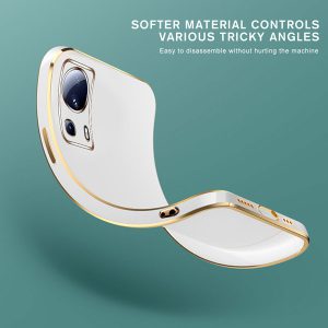 خرید قاب ژله ای فریم طلایی Xiaomi 13 Lite مدل My Case