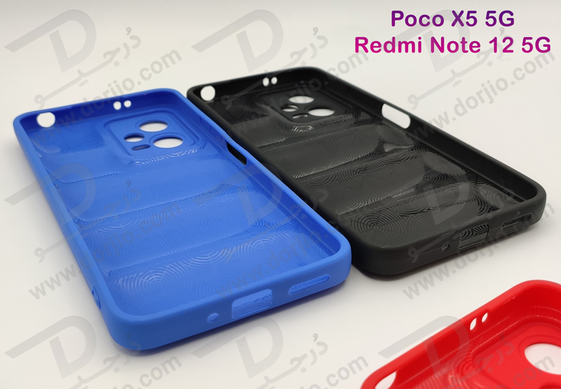 خرید قاب ژله ای پافری Xiaomi Poco X5 5G مدل TPU Puffer Case
