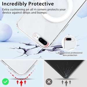 خرید قاب کریستالی شفاف مگ سیف iPhone 7 Plus