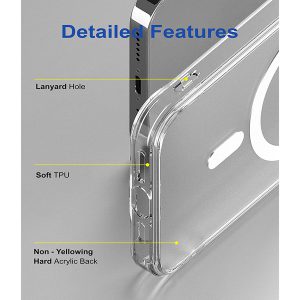 خرید قاب کریستالی شفاف مگ سیف iPhone SE 2020