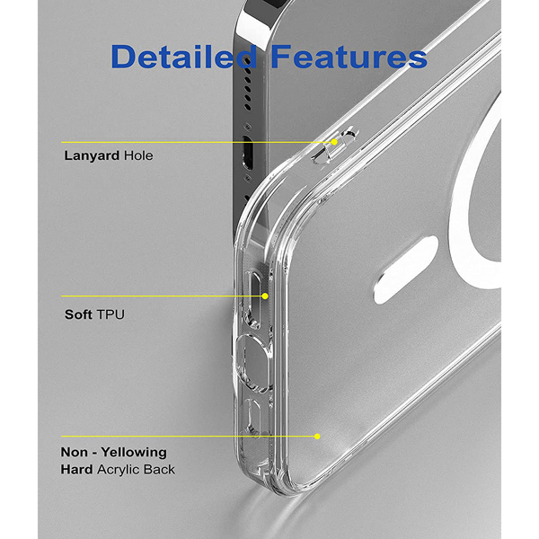 خرید قاب کریستالی شفاف مگ سیف iPhone SE 2020