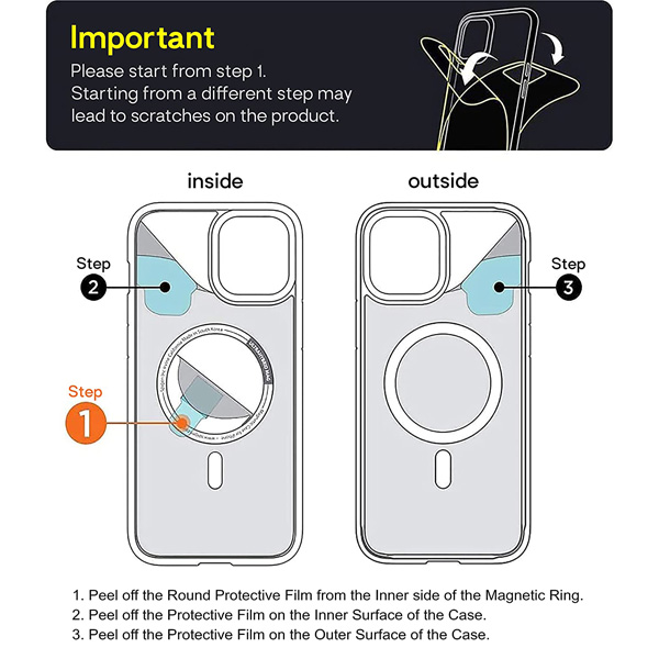 خرید قاب کریستالی شفاف مگ سیف iPhone SE 2020