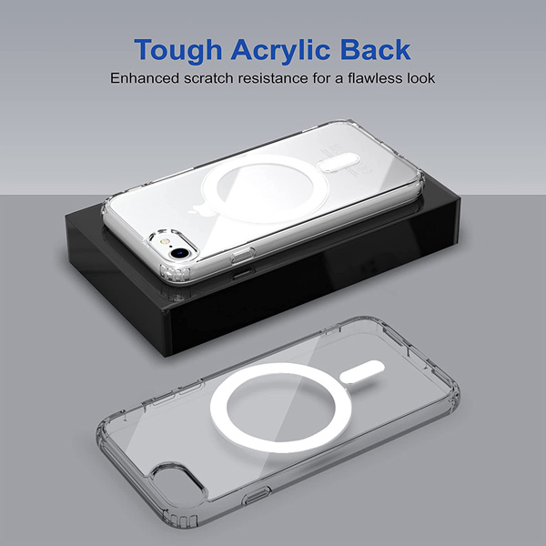 خرید قاب کریستالی شفاف مگ سیف iPhone SE 2020
