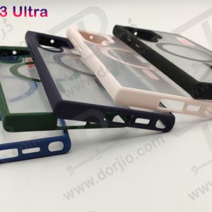 خرید مگ سیف کاور شفاف فریم رنگی Samsung Galaxy S23 Ultra مارک Berlia