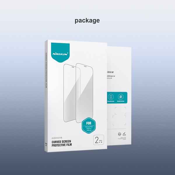 خرید نانو برچسب منحنی Huawei P60 مارک نیلکین مدل Impact Resistant Curved Film - پک 2 عددی