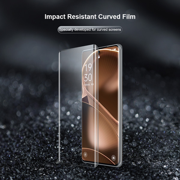 خرید نانو برچسب منحنی Oppo Find X6 Pro مارک نیلکین مدل Impact Resistant Curved Film - پک 2 عددی