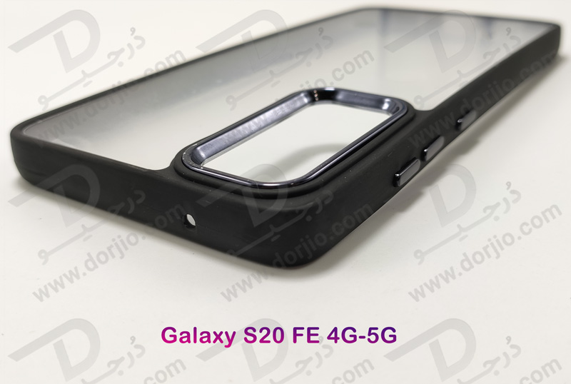 خرید کریستال کاور شفاف فریم ژله‌ ای رنگی Samsung Galaxy S20 FE