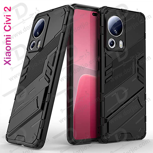 خرید گارد ضد ضربه استند دار Xiaomi Civi 2 مارک BIBERCAS