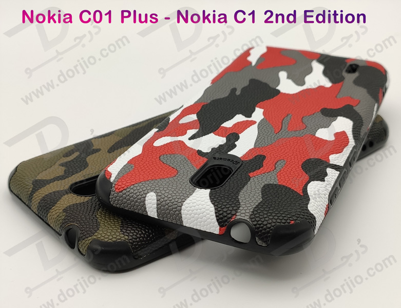 خرید گارد ژله ای طرح چریکی گوشی Nokia C1 2nd Edition