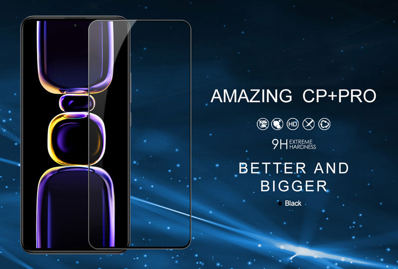 خرید گلس شیشه ای نیلکین Xiaomi Poco F5 Pro مدل CP+PRO Tempered Glass