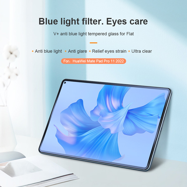 خرید گلس شیشه ای نیلکین تبلت Huawei Mate Pad Pro 11 2022 مدل V+ Anti Blue Light