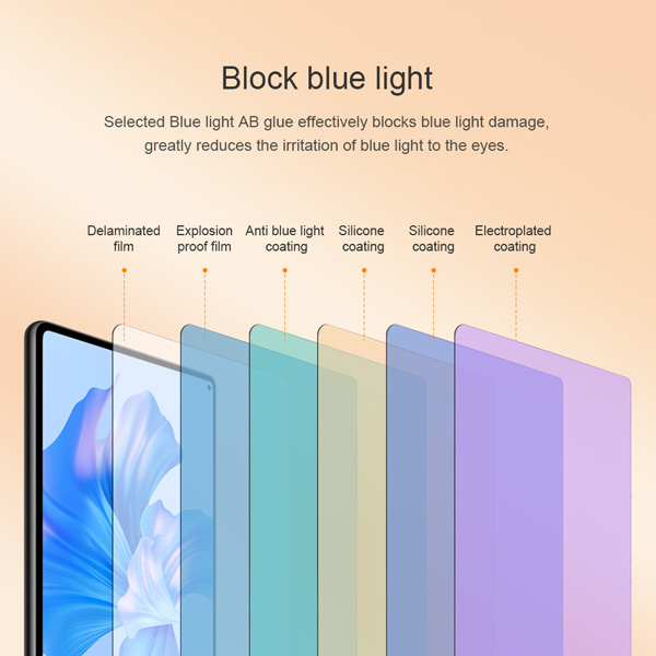 خرید گلس شیشه ای نیلکین تبلت Huawei Mate Pad Pro 11 2022 مدل V+ Anti Blue Light