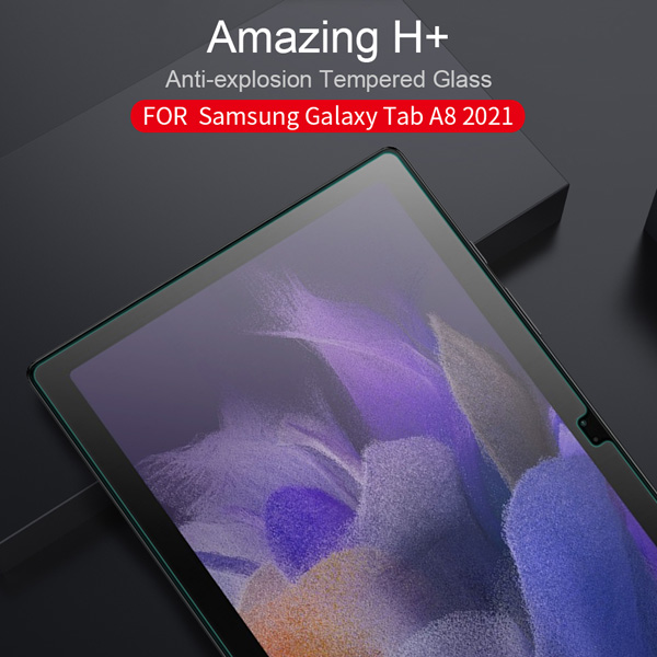خرید گلس شیشه ای نیلکین تبلت Samsung Galaxy Tab A8 10.5 مدل H+ Anti-explosion