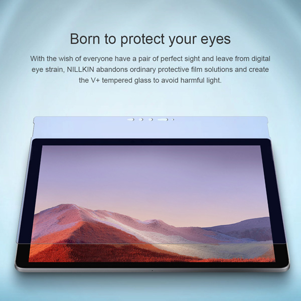 خرید گلس شیشه ای نیلکین تبلت Surface Pro 7 مدل V+ Anti Blue Light
