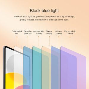 خرید گلس شیشه ای نیلکین تبلت iPad 10.9 2022 مدل V+ Anti Blue Light